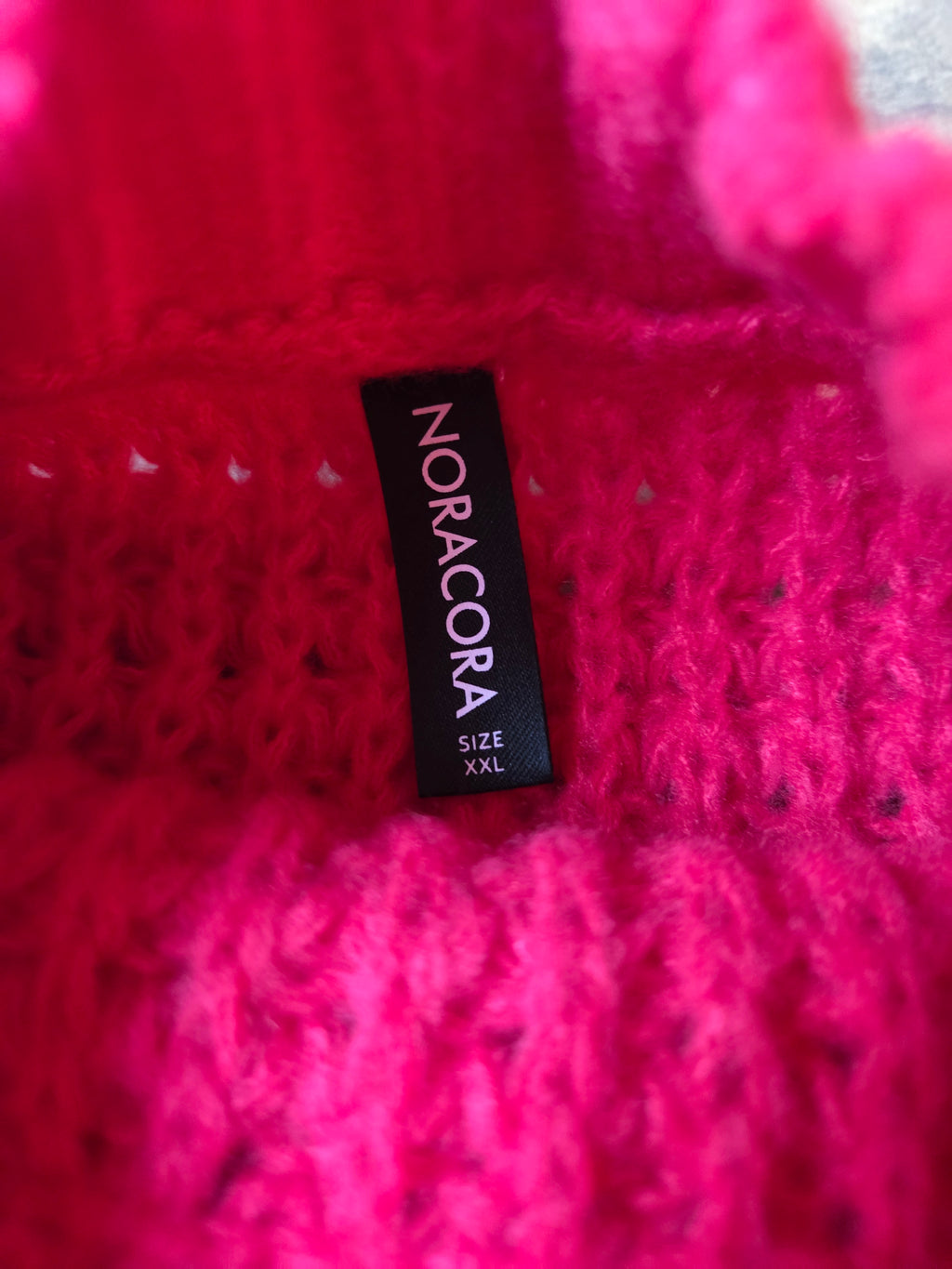 Red Chunky Knit Wool Sweater