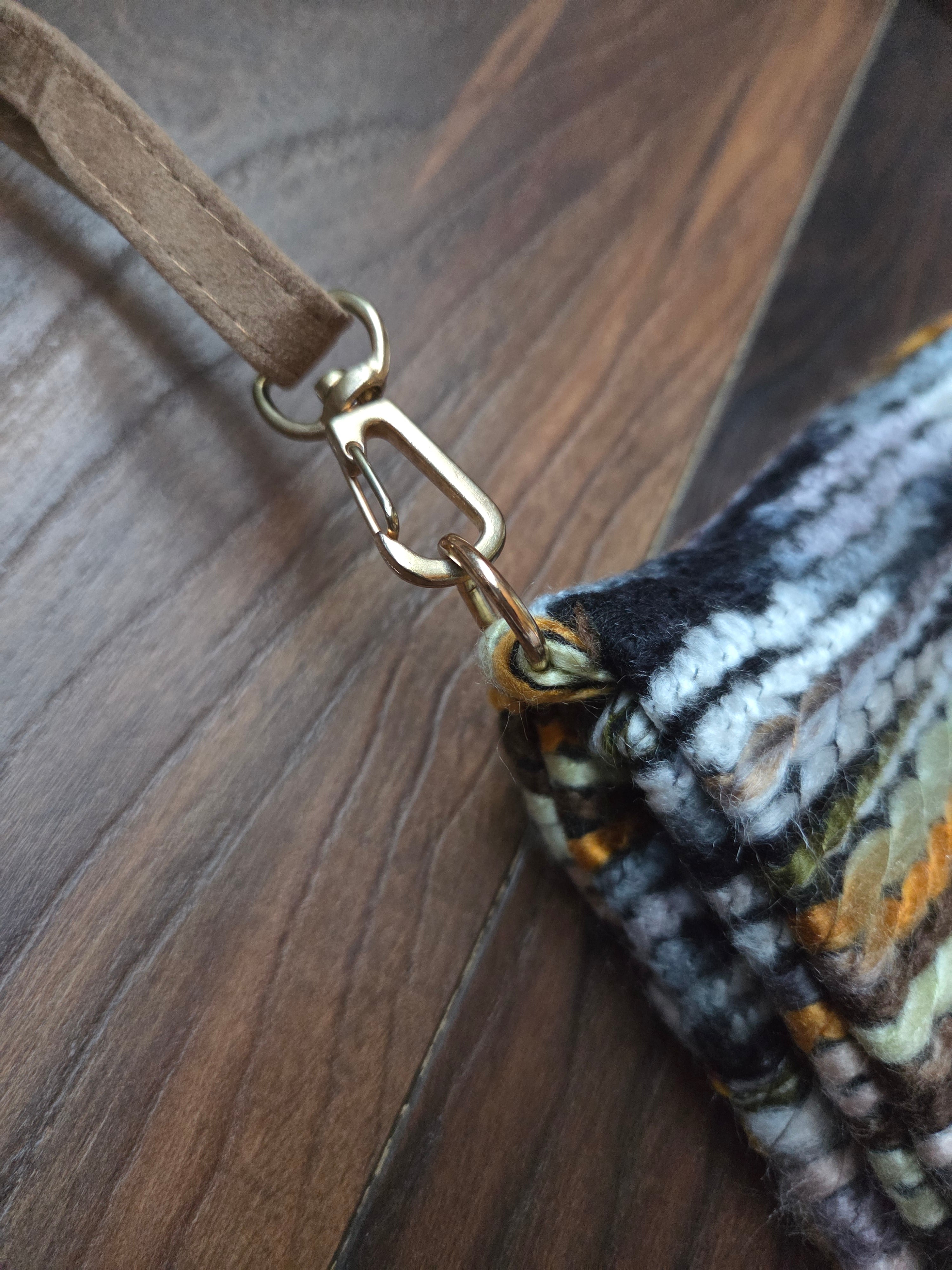 Bohemian Woven Stripe Crossbody Bag