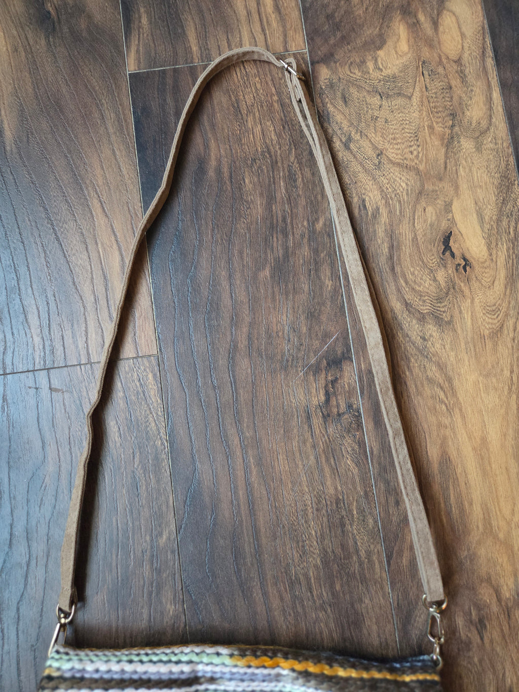 Bohemian Woven Stripe Crossbody Bag