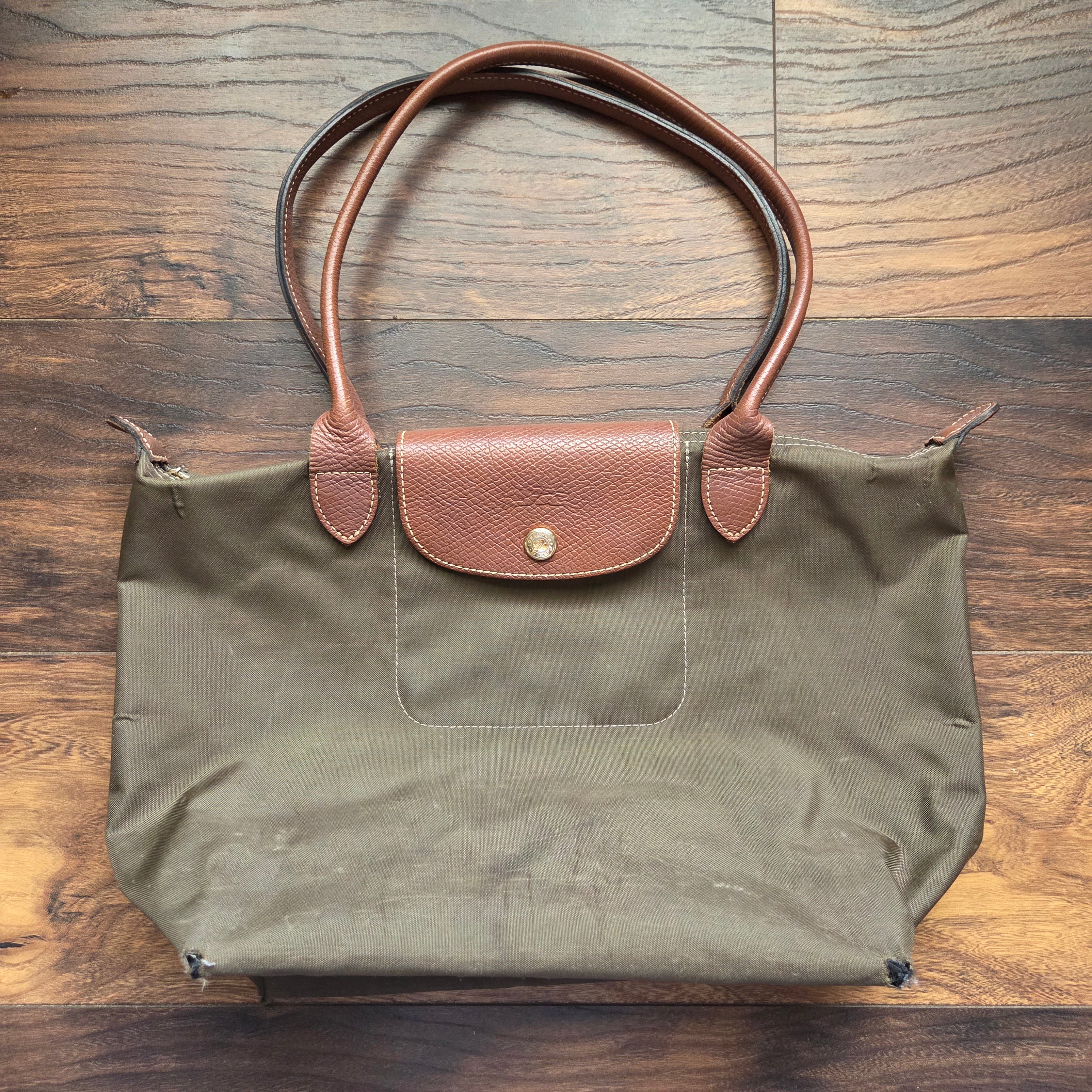 Longchamp Le Pliage Tote (flaws)