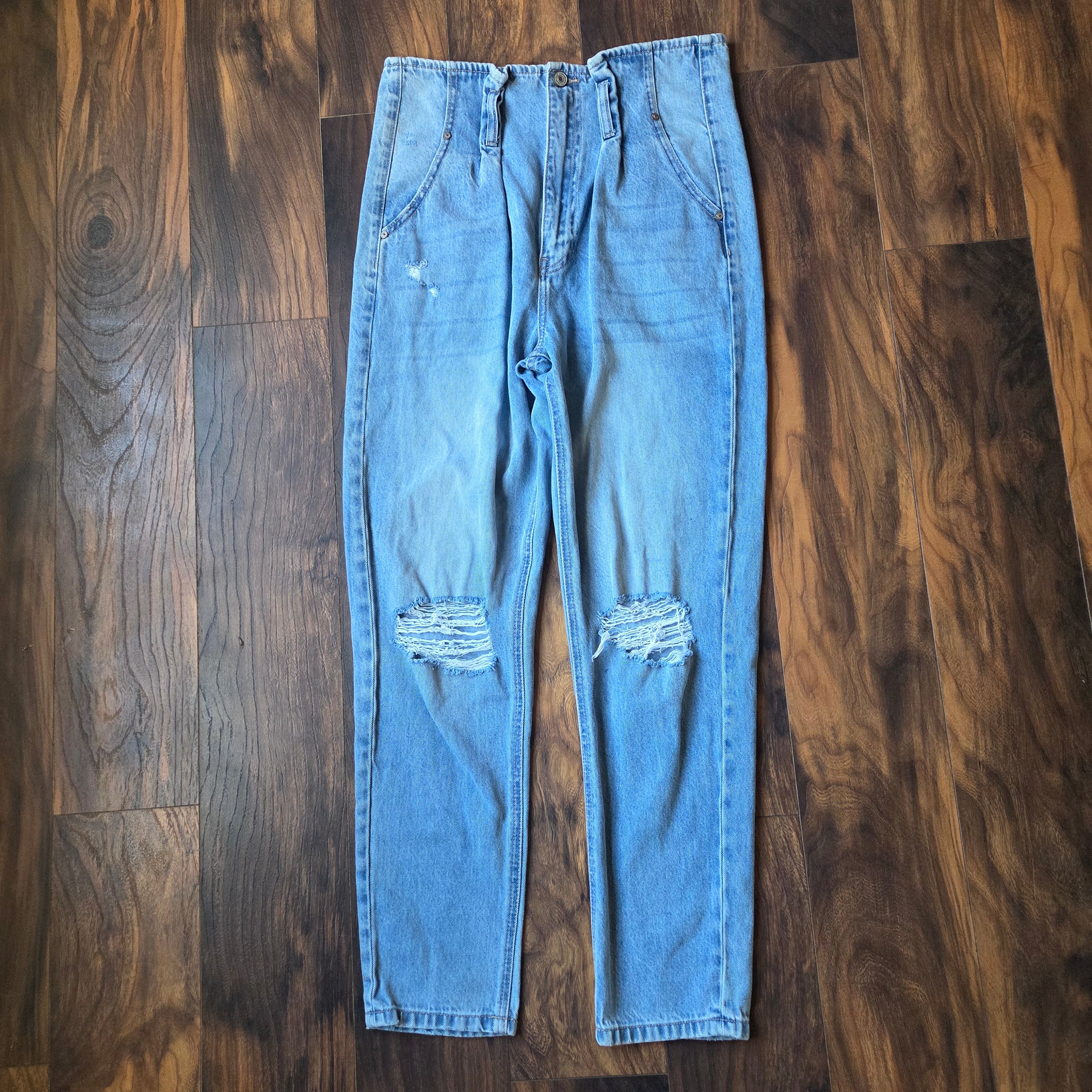 Kancan High Rise Paper Bag Jeans