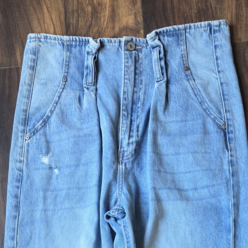 Kancan High Rise Paper Bag Jeans