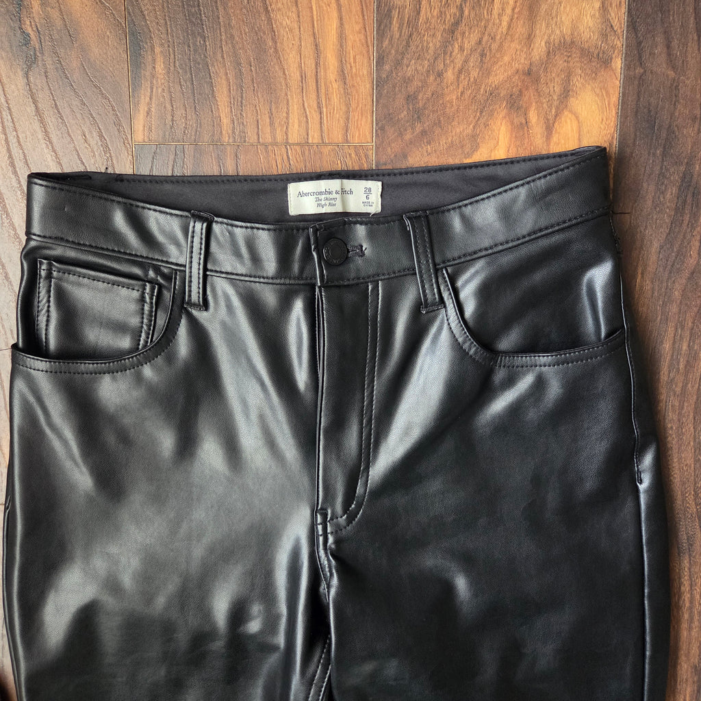 Abercrombie & Fitch Skinny Vegan Leather Pants