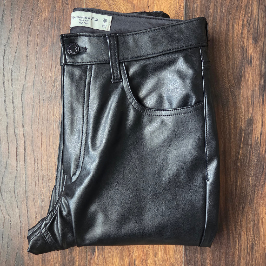 Abercrombie & Fitch Skinny Vegan Leather Pants