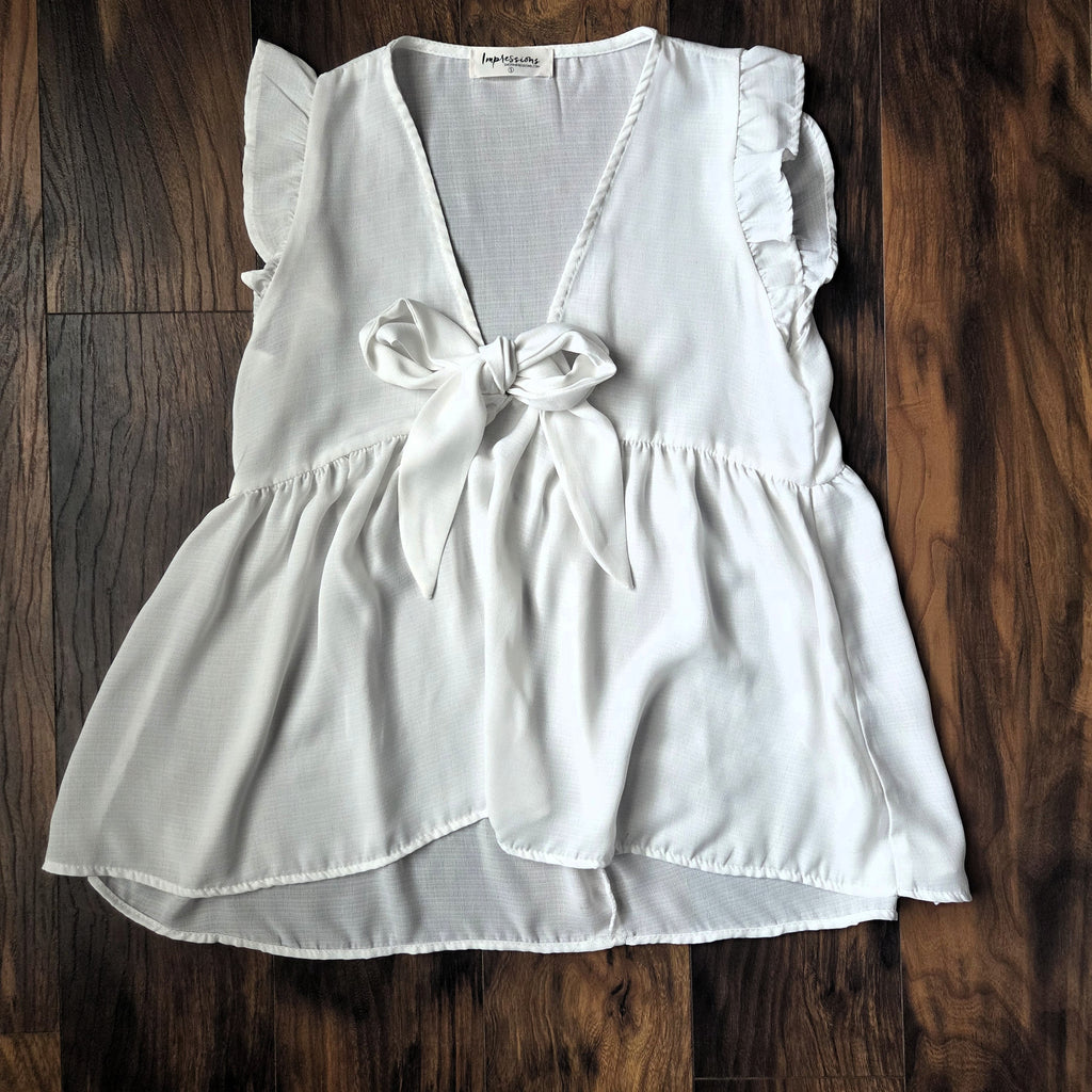 Impressions Boutique Tie Front Blouse