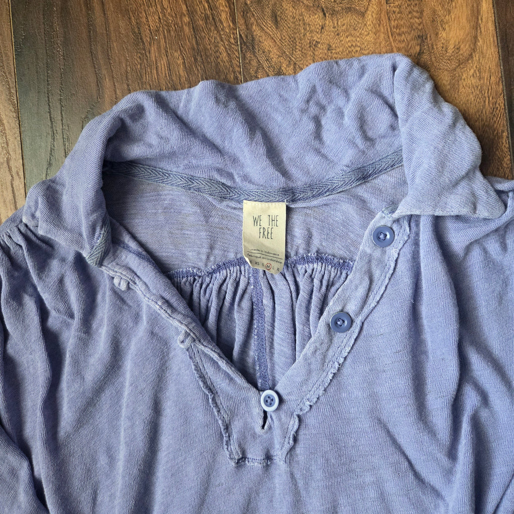 Free People We The Free Medium Oversized Cropped Long Sleeve