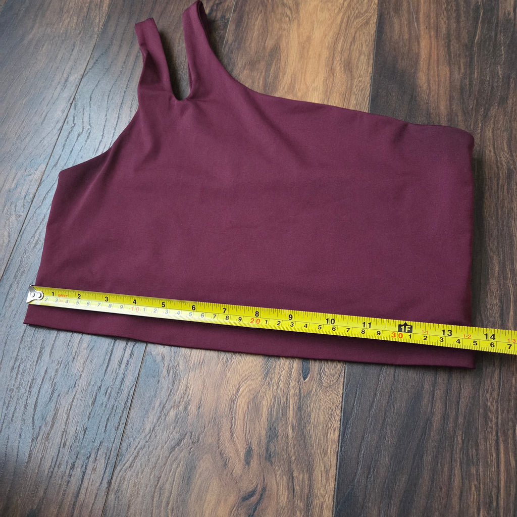 Fabletics Asymmetrical Double Strap Midi Bra