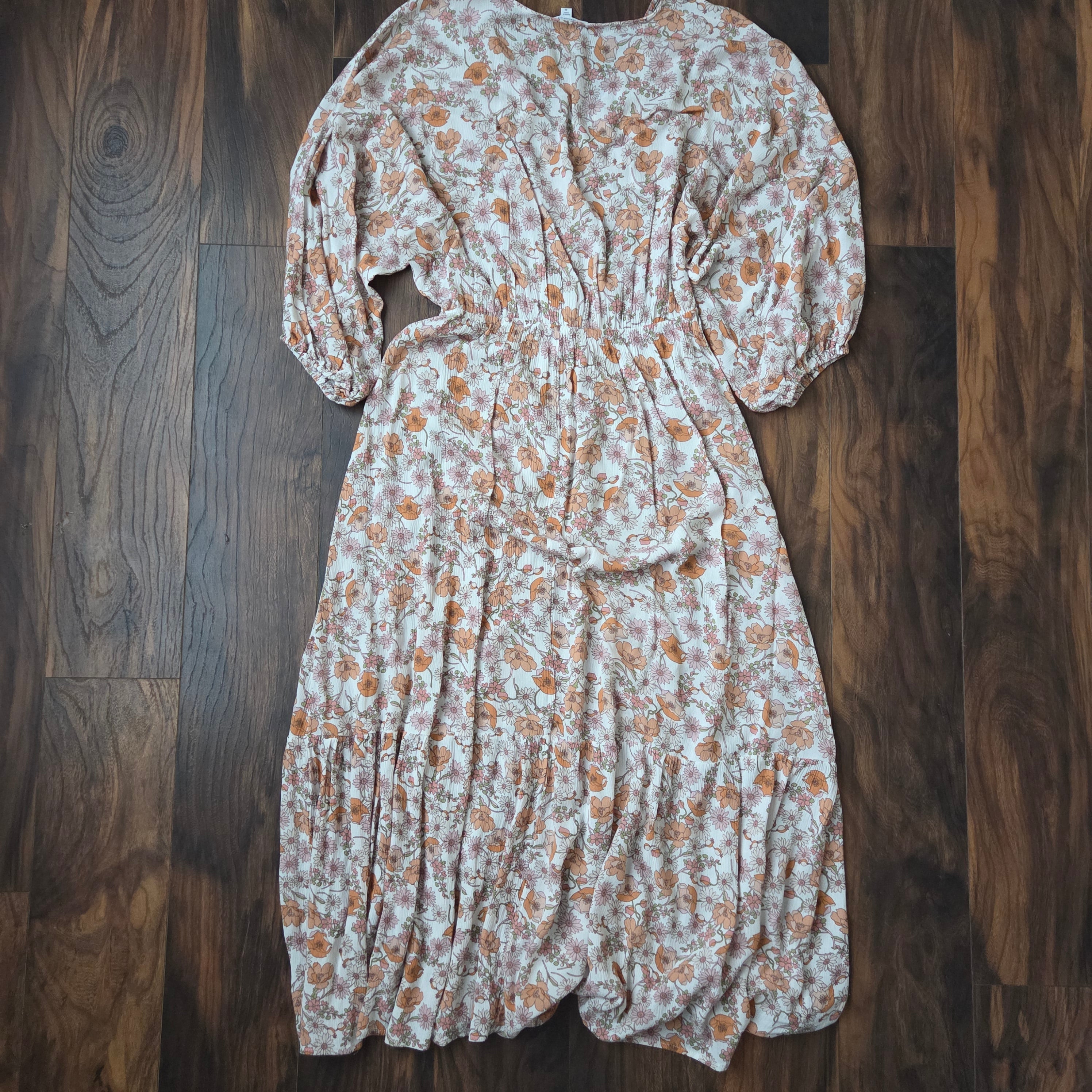 Mittoshop Floral Print Maxi Dress