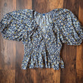 Old Navy Floral V Neck Blouse