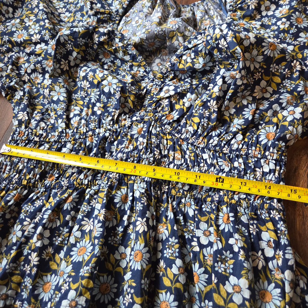 Old Navy Floral V Neck Blouse