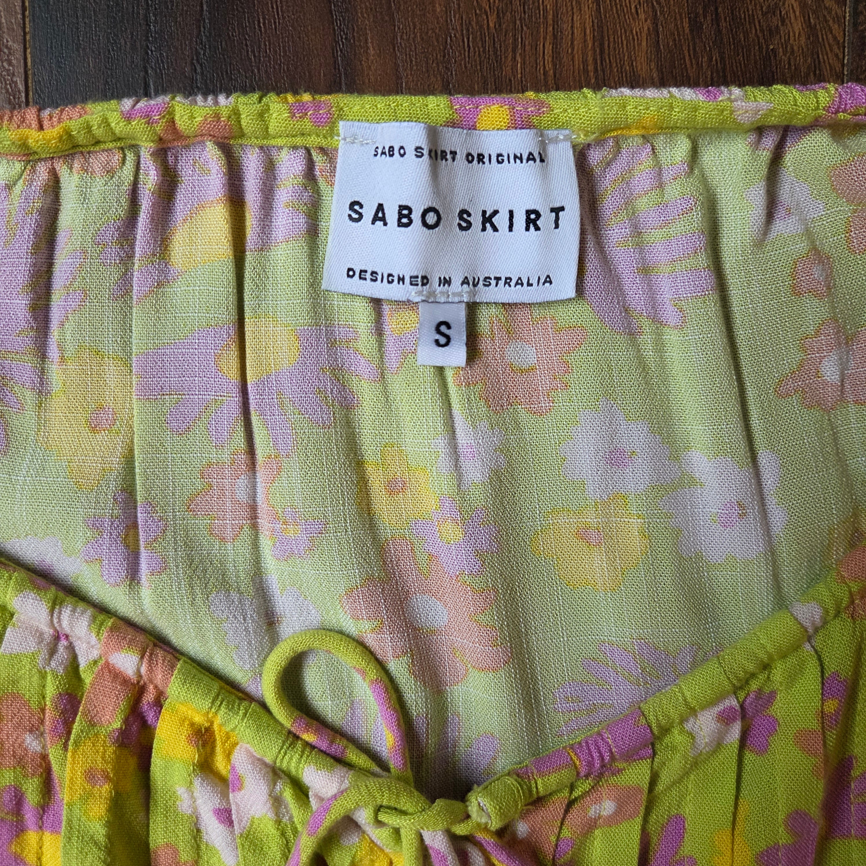 Sabo Skirt Floral Puff Sleeve Crop Top