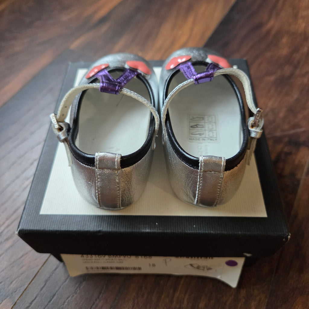 Gucci Ballet Flats with Cherry Heart
