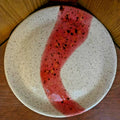 Handmade Pottery Stoneware Dinner Plate 9.5” Artist Stamped