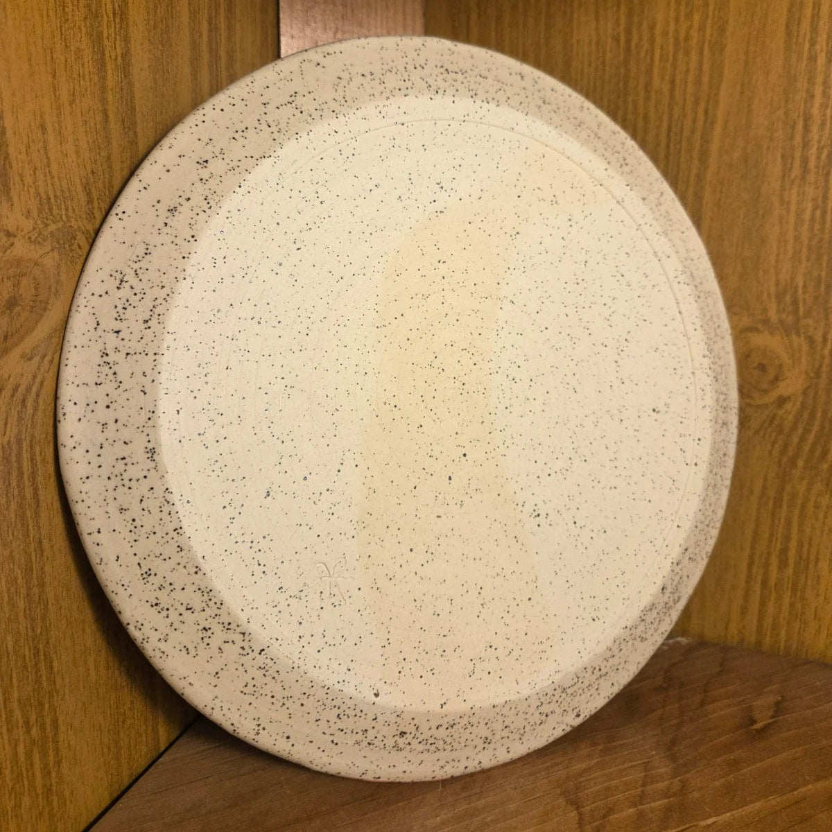 Handmade Pottery Stoneware Dinner Plate 9.5” Artist Stamped
